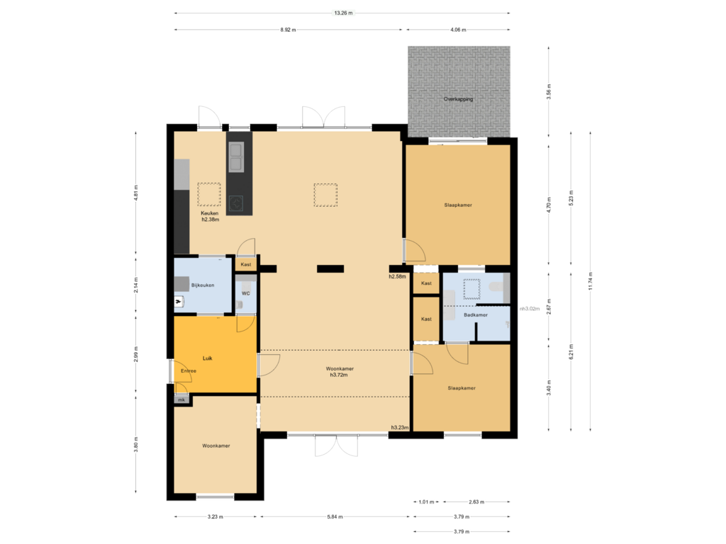 Bekijk plattegrond van Begane grond van Alteveer 23-A