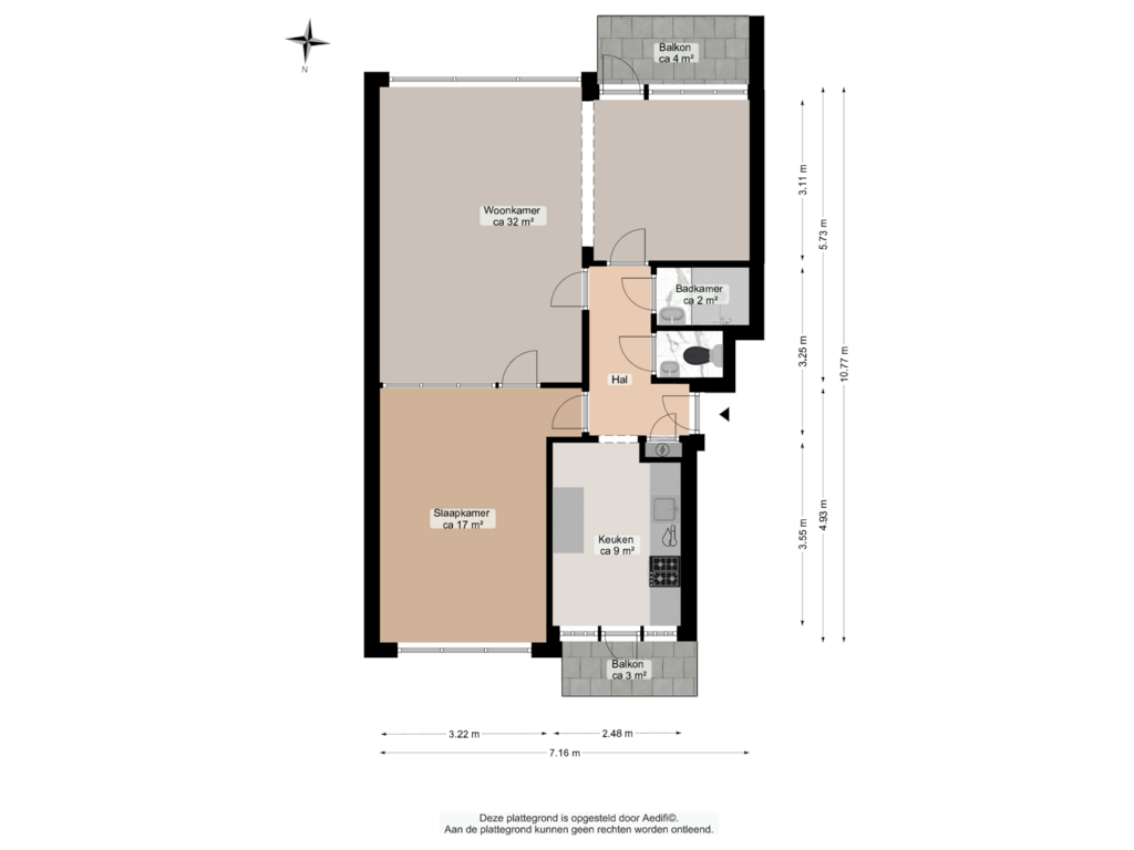 Bekijk plattegrond van Eerste verdieping van Nolenslaan 33