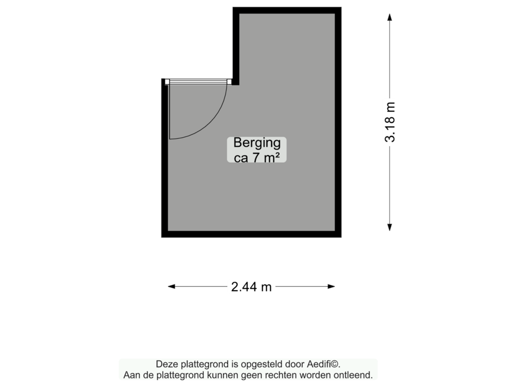 Bekijk plattegrond van Berging van Nolenslaan 33