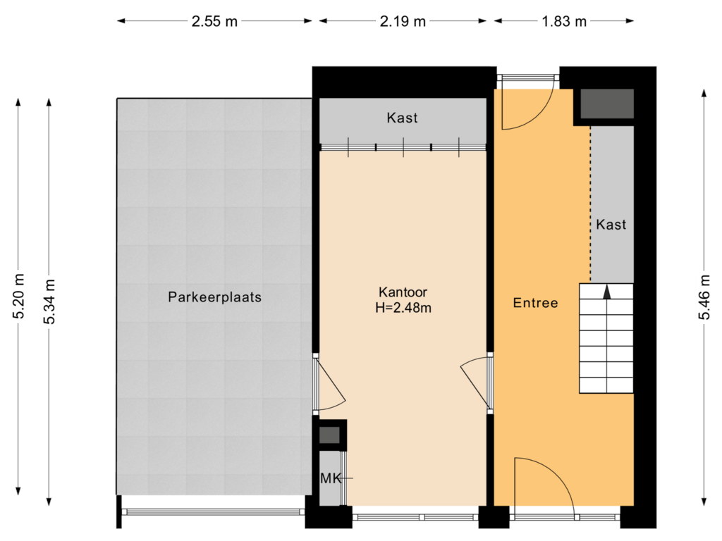 Bekijk plattegrond van Begane grond 1 van De Swarrelsstraat 10