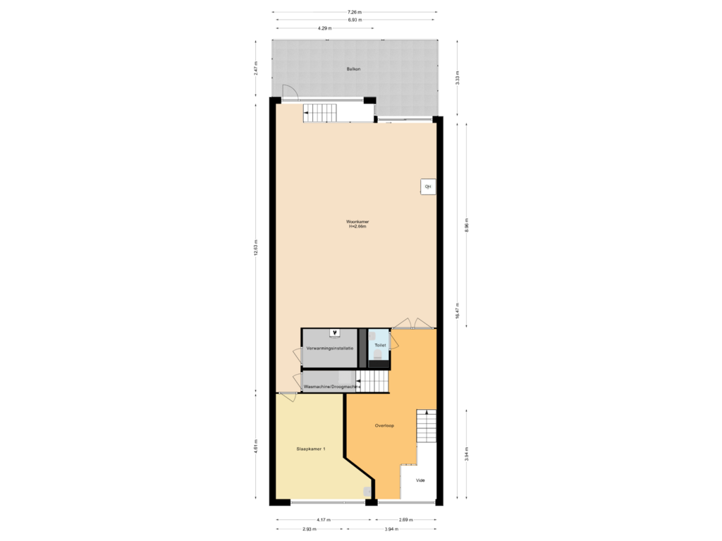 Bekijk plattegrond van Eerste verdieping van De Swarrelsstraat 10