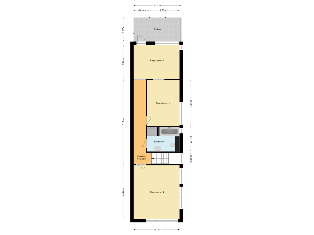 Bekijk plattegrond van Tweede verdieping van De Swarrelsstraat 10