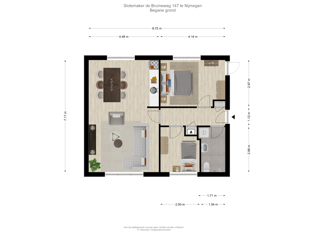 Bekijk plattegrond van Begane grond van Slotemaker de Bruïneweg 147