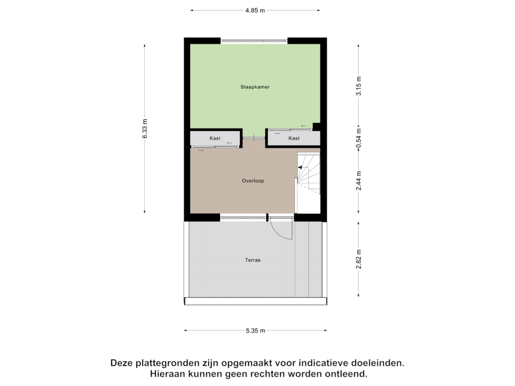 View floorplan of Tweede Verdieping of Lucebertpad 13