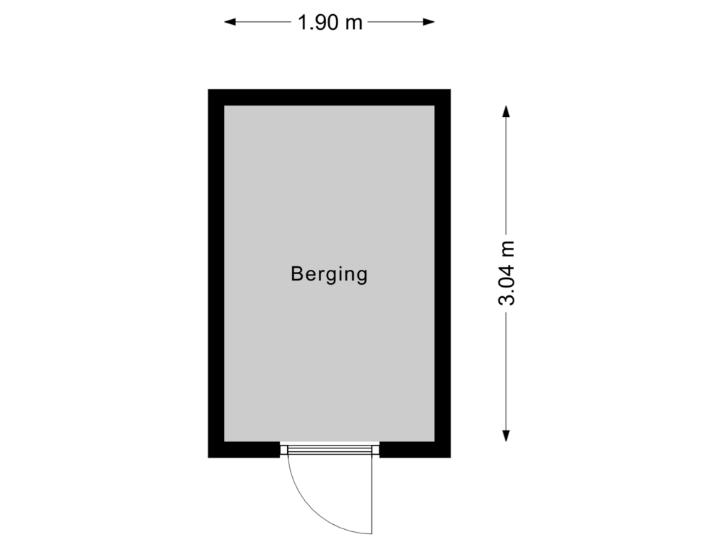 Bekijk plattegrond van Berging van Kerkelanden 5