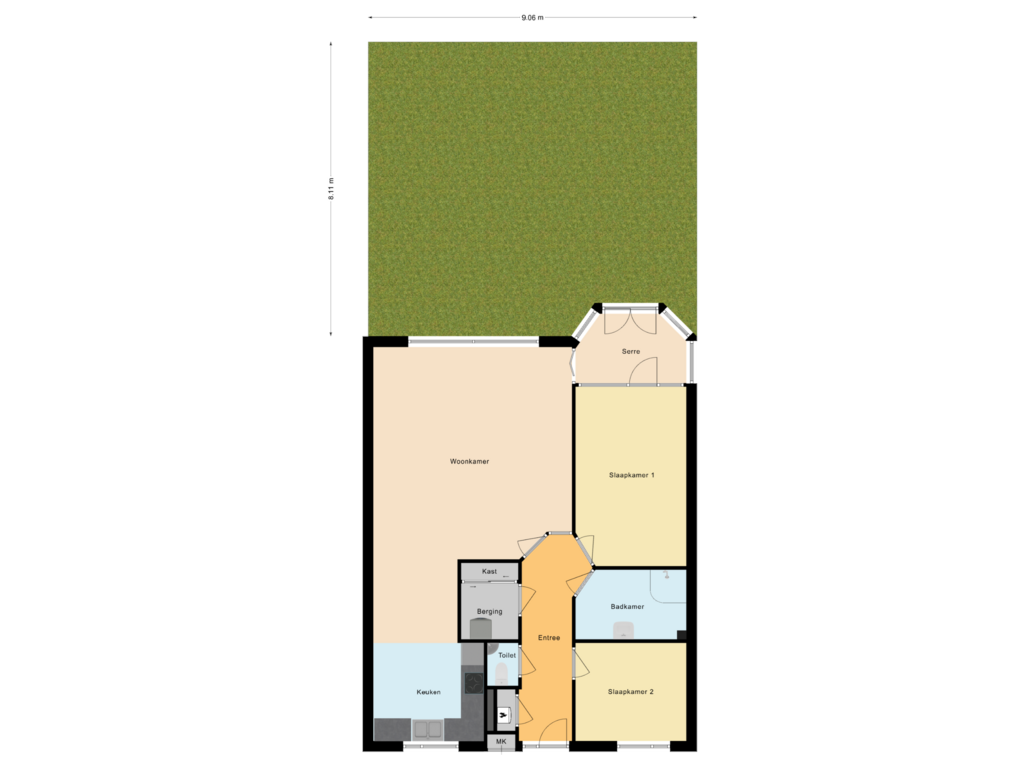 Bekijk plattegrond van Situatie van Kerkelanden 5