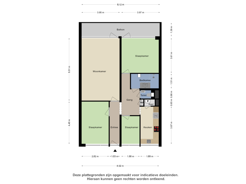 Bekijk plattegrond van Appartement van Spanderswoudstraat 60