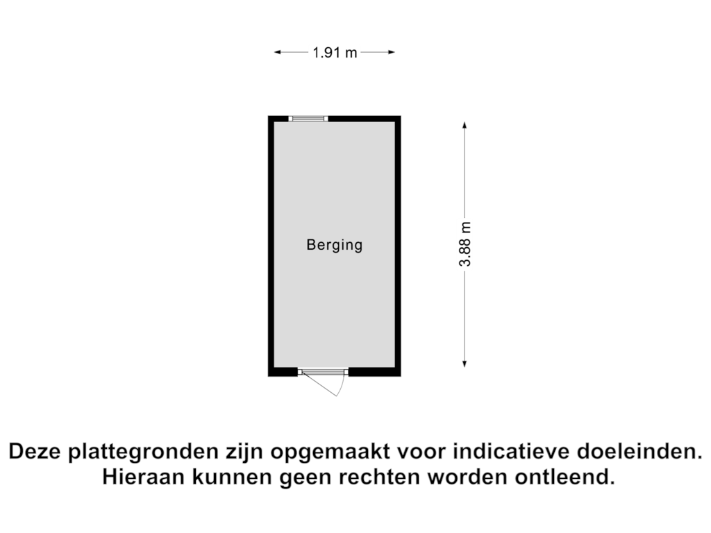 Bekijk plattegrond van Berging van Spanderswoudstraat 60