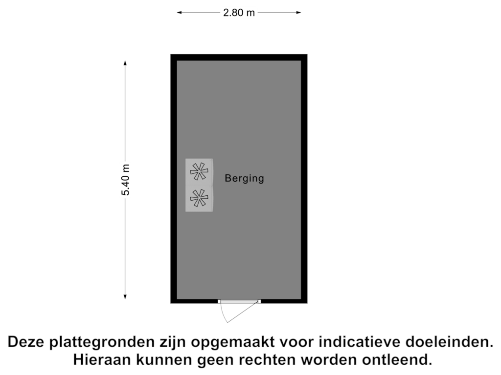 Bekijk plattegrond van Berging van Veerseweg 35