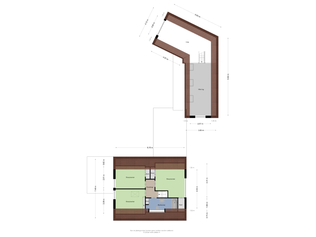 Bekijk plattegrond van Eerste verdieping van Pater Bleyslaan 2