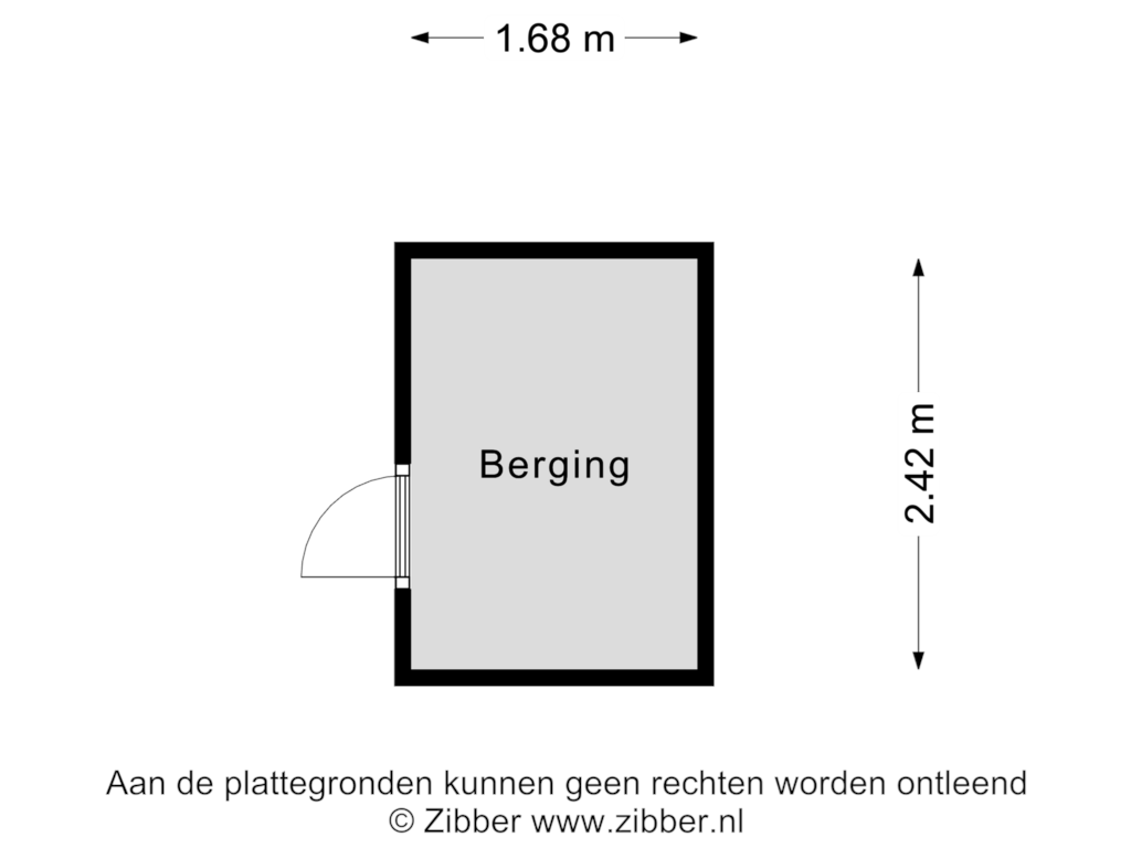 Bekijk plattegrond van Berging van Pater Bleyslaan 2