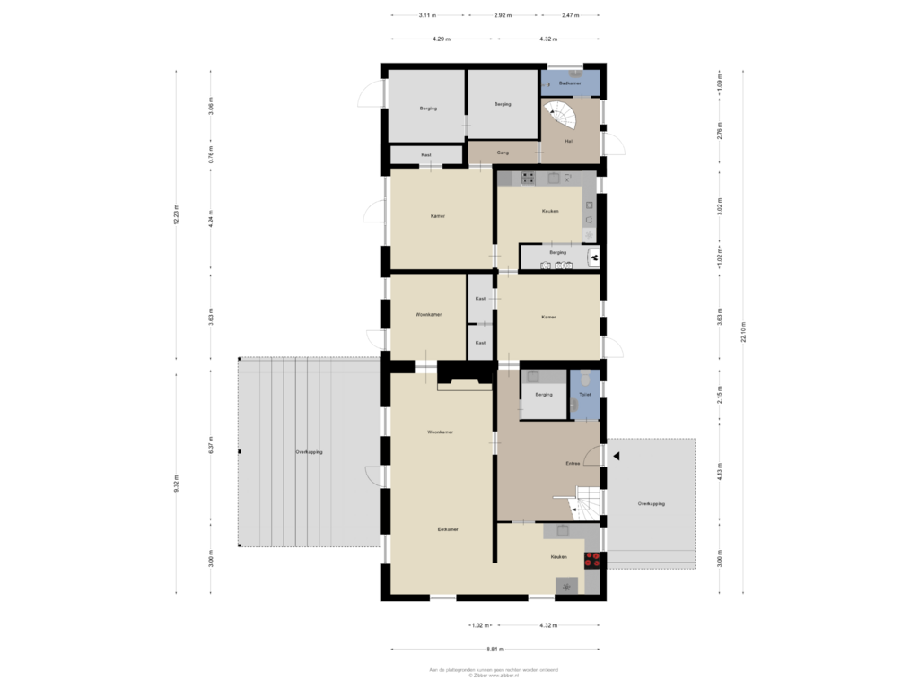 View floorplan of Begane grond of Mgr Aertsstraat 52