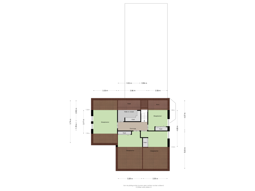 View floorplan of Eerste Verdieping of Hartjesbosweg 6