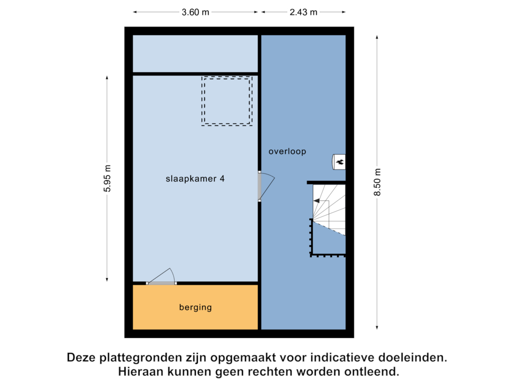 Bekijk plattegrond van 2e verdieping van Boerhaavelaan 31