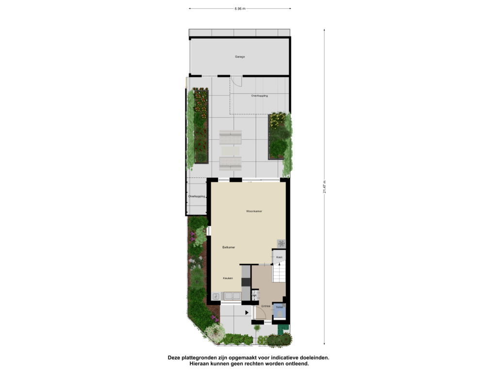 View floorplan of Begane Grond_ Tuin of Bennebroekstraat 71