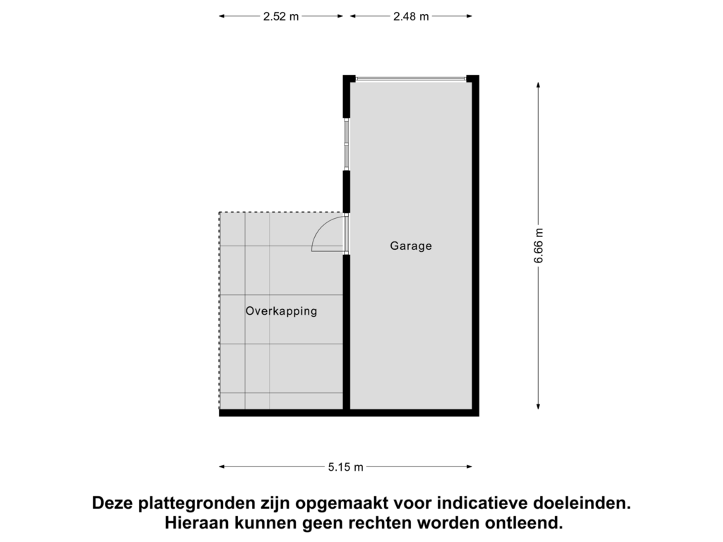 View floorplan of Garage of Bennebroekstraat 71