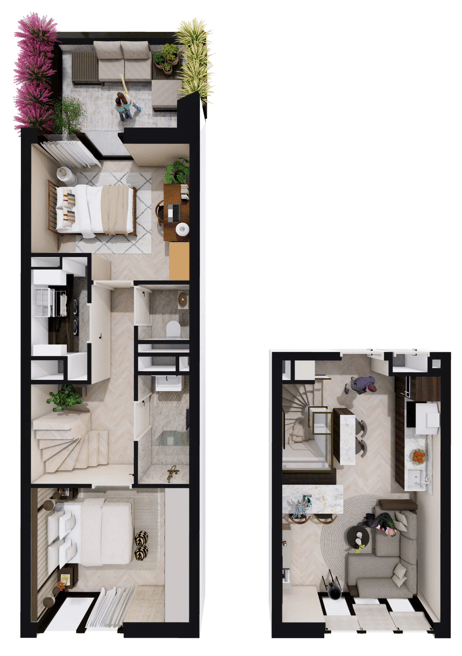 Foto 3 van Knightsbridge Hyde Park huis 2 type 7