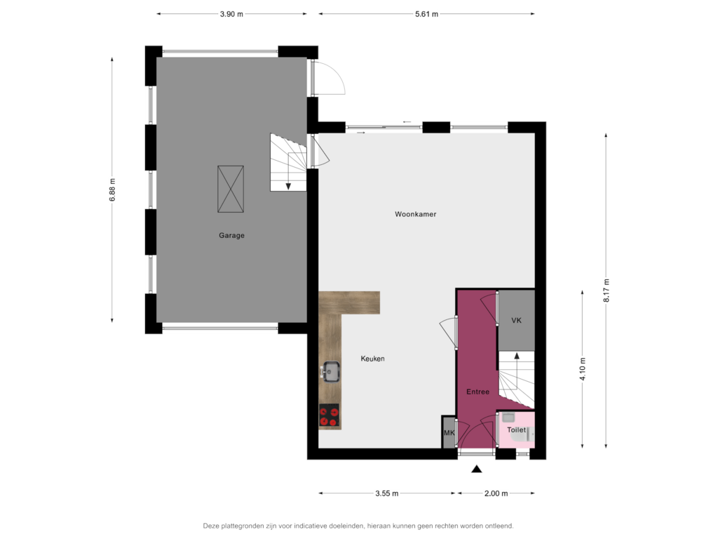 Bekijk plattegrond van Begane Grond van Mendelssohnstraat 22