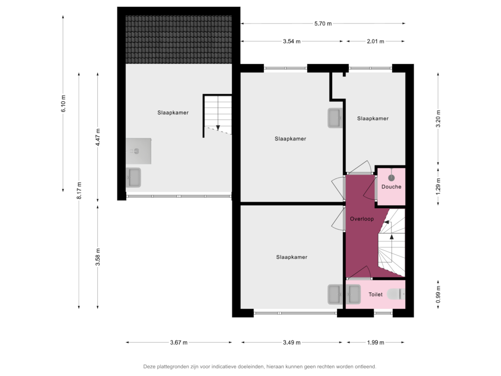 Bekijk plattegrond van 1e Verdieping van Mendelssohnstraat 22