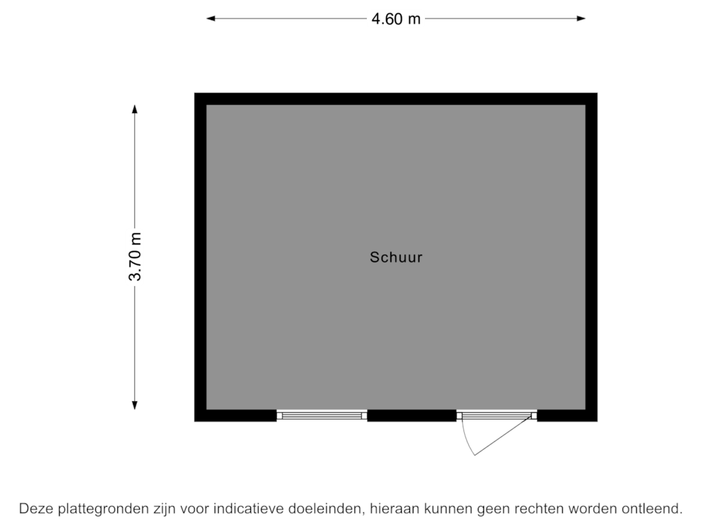 Bekijk plattegrond van Schuur van Mendelssohnstraat 22