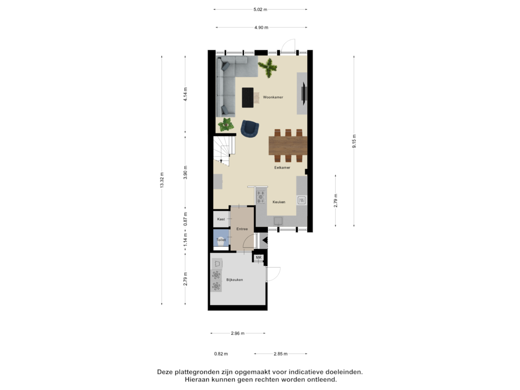 Bekijk plattegrond van Begane Grond van Touwbaan 46