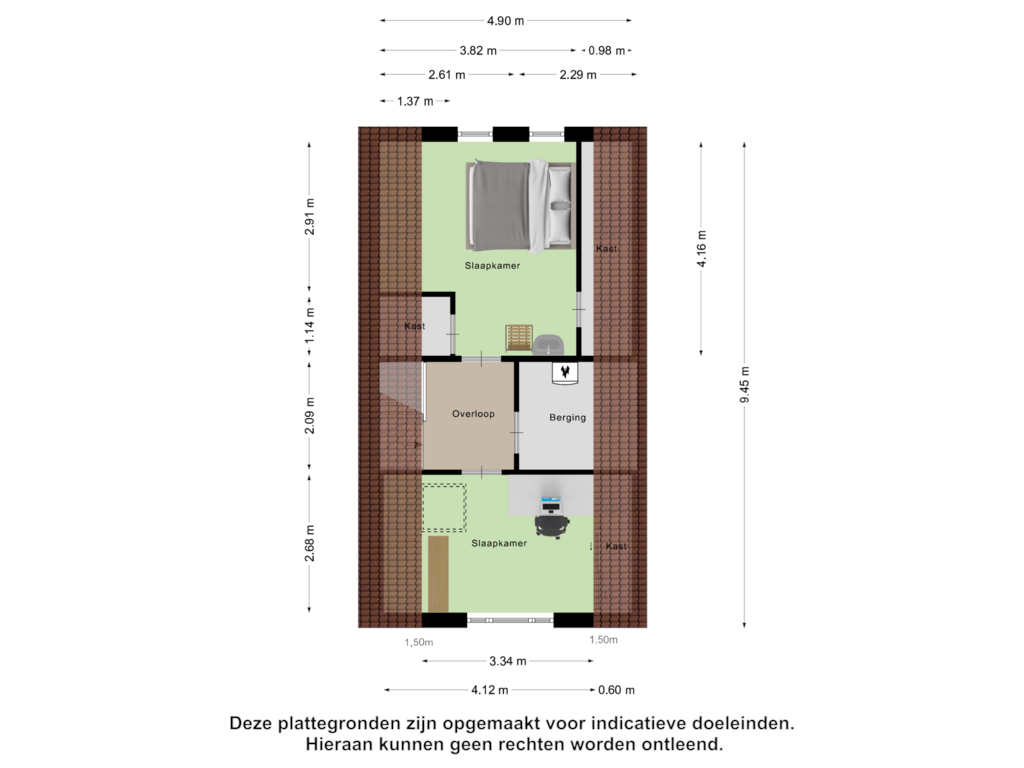 Bekijk plattegrond van Tweede Verdieping van Touwbaan 46