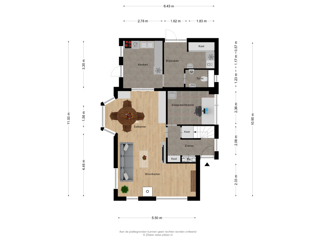 Bekijk plattegrond van Begane Grond van Profietstraat 1