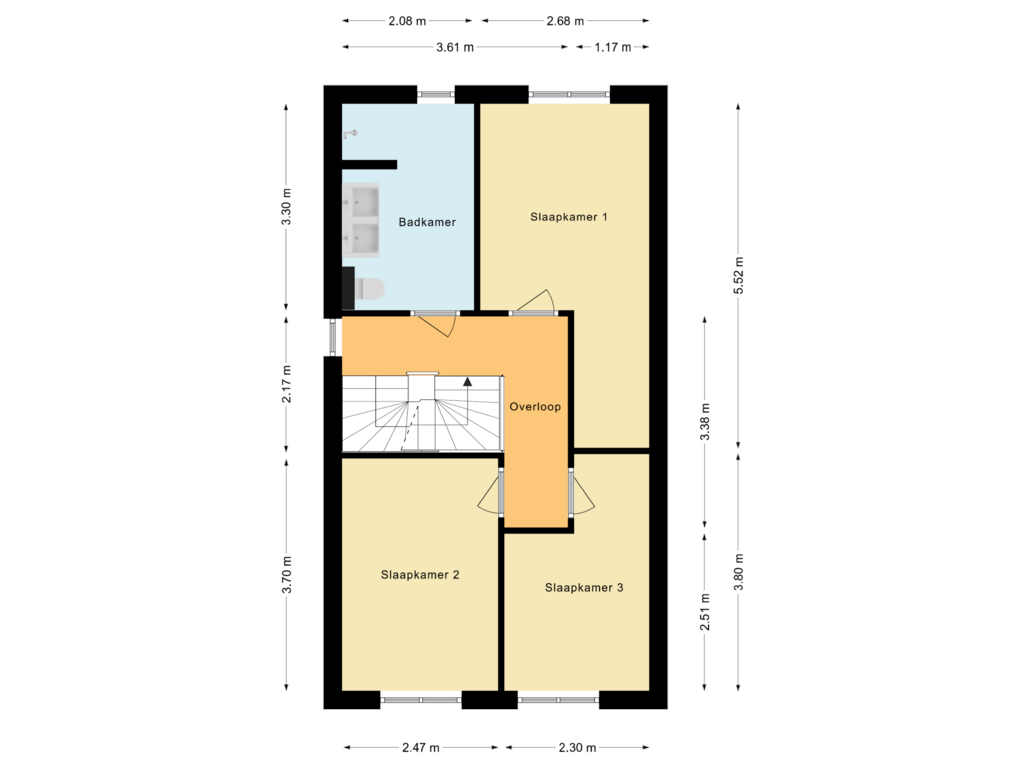 Bekijk plattegrond van Eerste verdieping van Koningspage 5