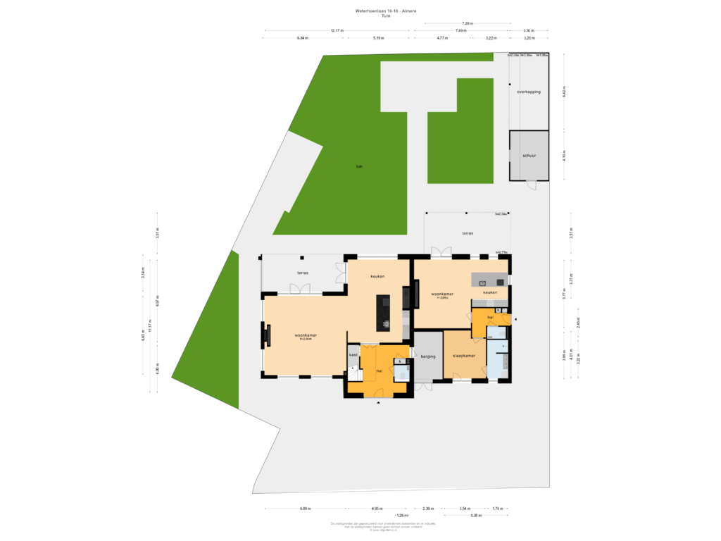 Bekijk plattegrond van TUIN van Waterhoenlaan 18