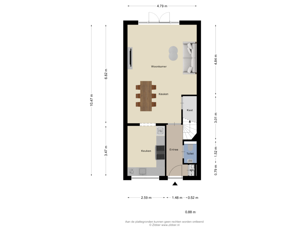 Bekijk plattegrond van Begane Grond van Lage Hoek 62