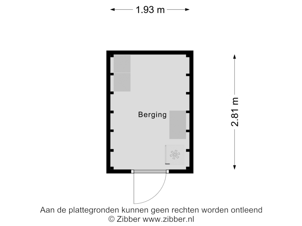 Bekijk plattegrond van Berging van Lage Hoek 62