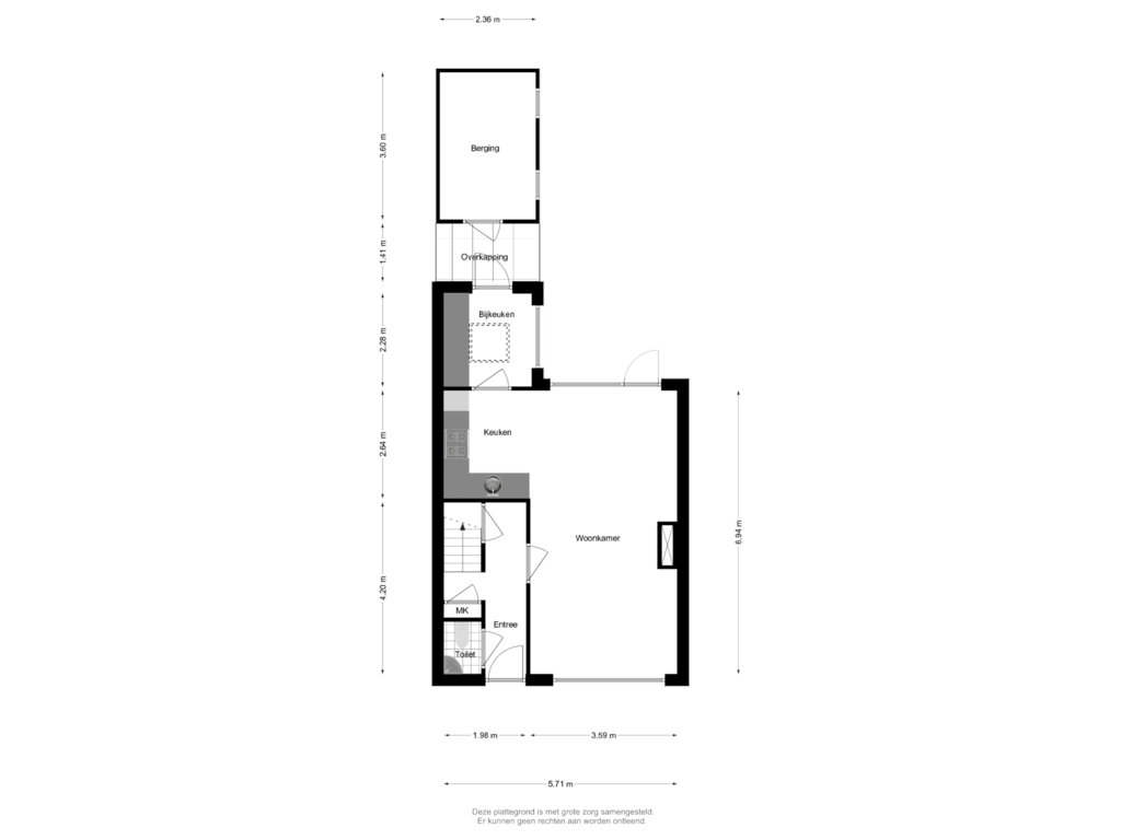 View floorplan of Begane Grond of Van Lyndenlaan 6