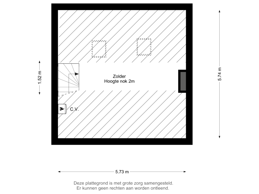 View floorplan of 2e Verdieping of Van Lyndenlaan 6