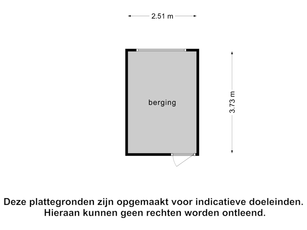 Bekijk plattegrond van Berging van Linnaeusstraat 176