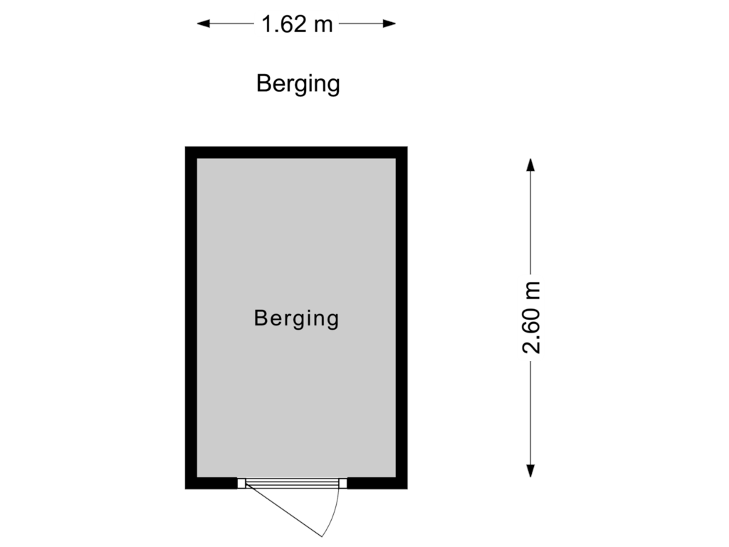 View floorplan of Berging of Bezaansmast 7