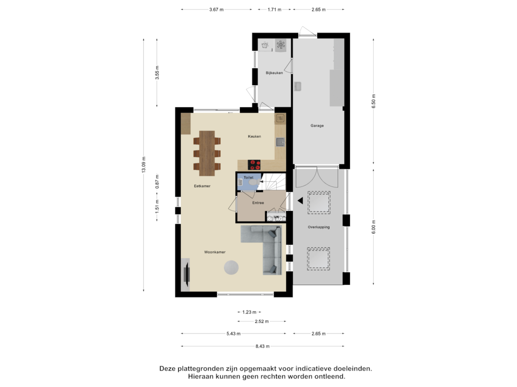 Bekijk plattegrond van Begane Grond van Grevendaal 1