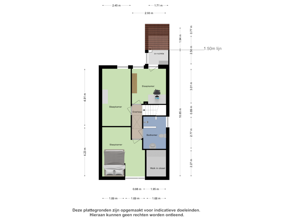 Bekijk plattegrond van Eerste Verdieping van Grevendaal 1