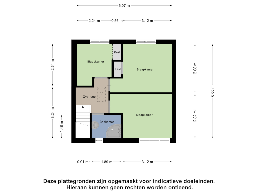 Bekijk plattegrond van Eerste Verdieping van Noordsingel 31