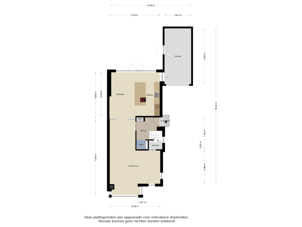 View floorplan of Begane Grond of Robert Johnsonstraat 41