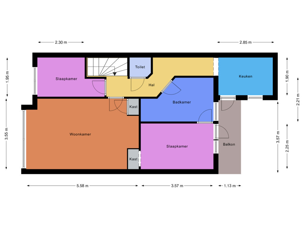 Bekijk plattegrond van First floor van Slachthuisstraat 47-RD