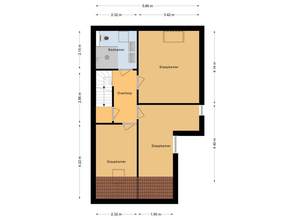 Bekijk plattegrond van Eerste verdieping van Veldkers 19