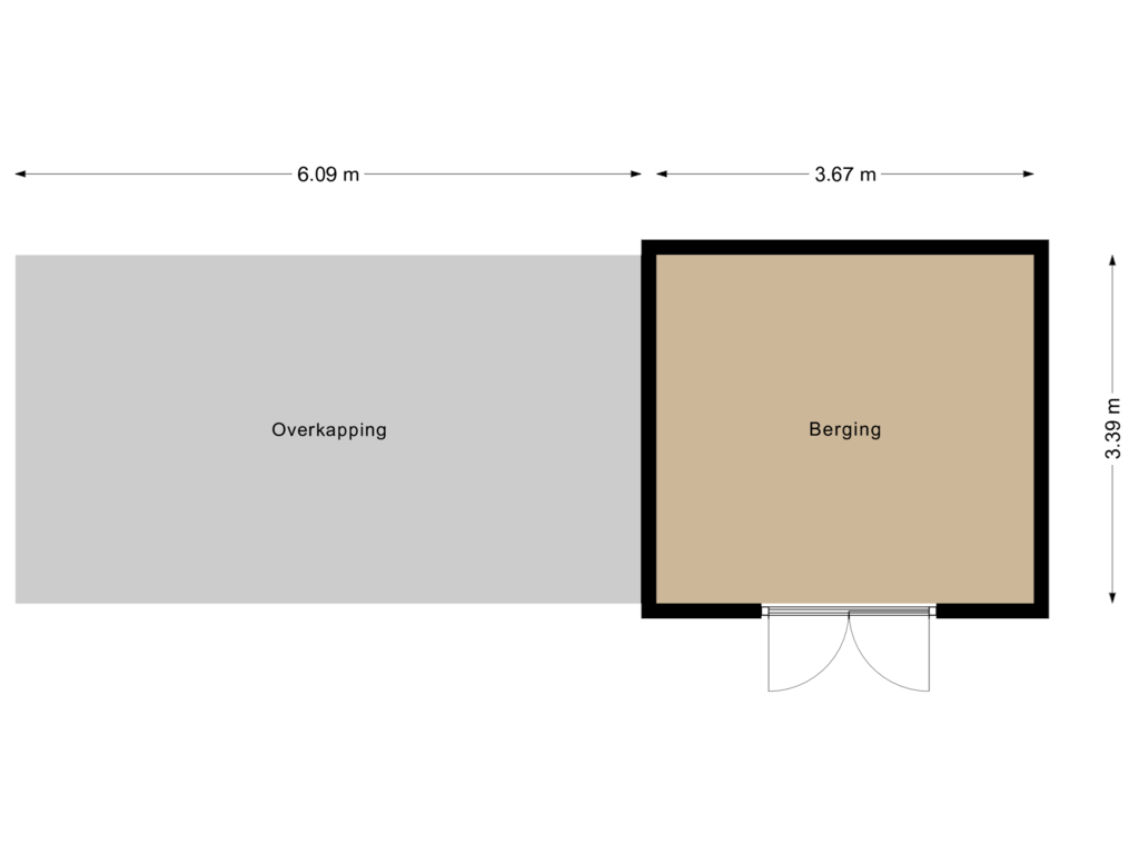 Bekijk plattegrond van Berging van Veldkers 19