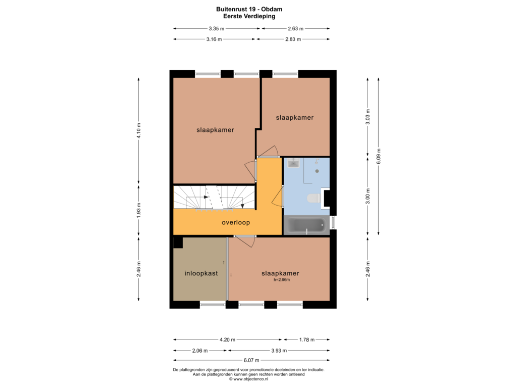 Bekijk plattegrond van EERSTE VERDIEPING van Buitenrust 19