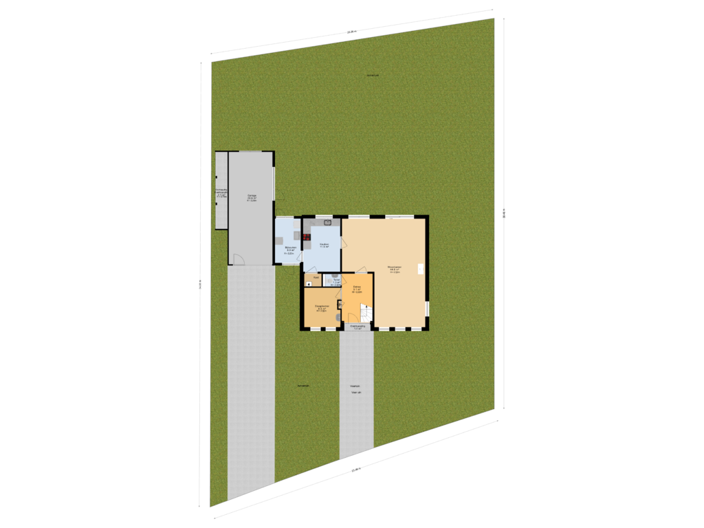 Bekijk plattegrond van Situatie van Graldasingel 31