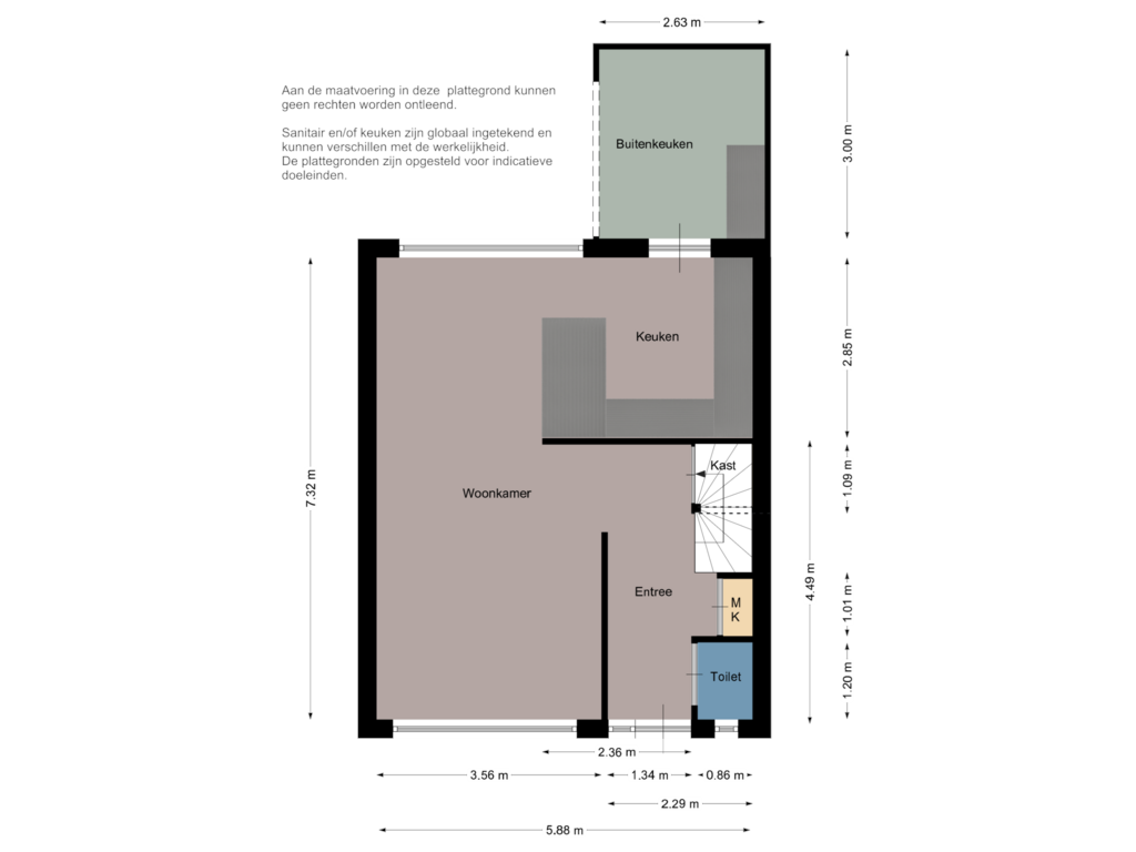 View floorplan of Begane grond of Reiger 2