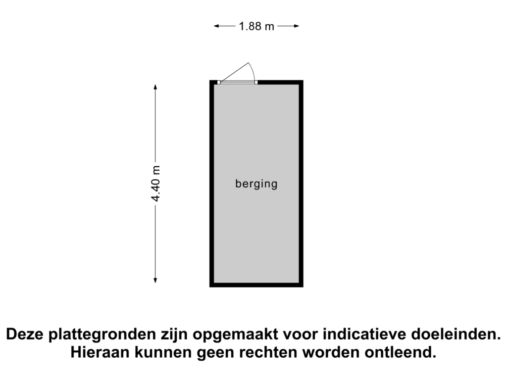 View floorplan of Berging of Burgemeester van Alphenstraat 59-F10