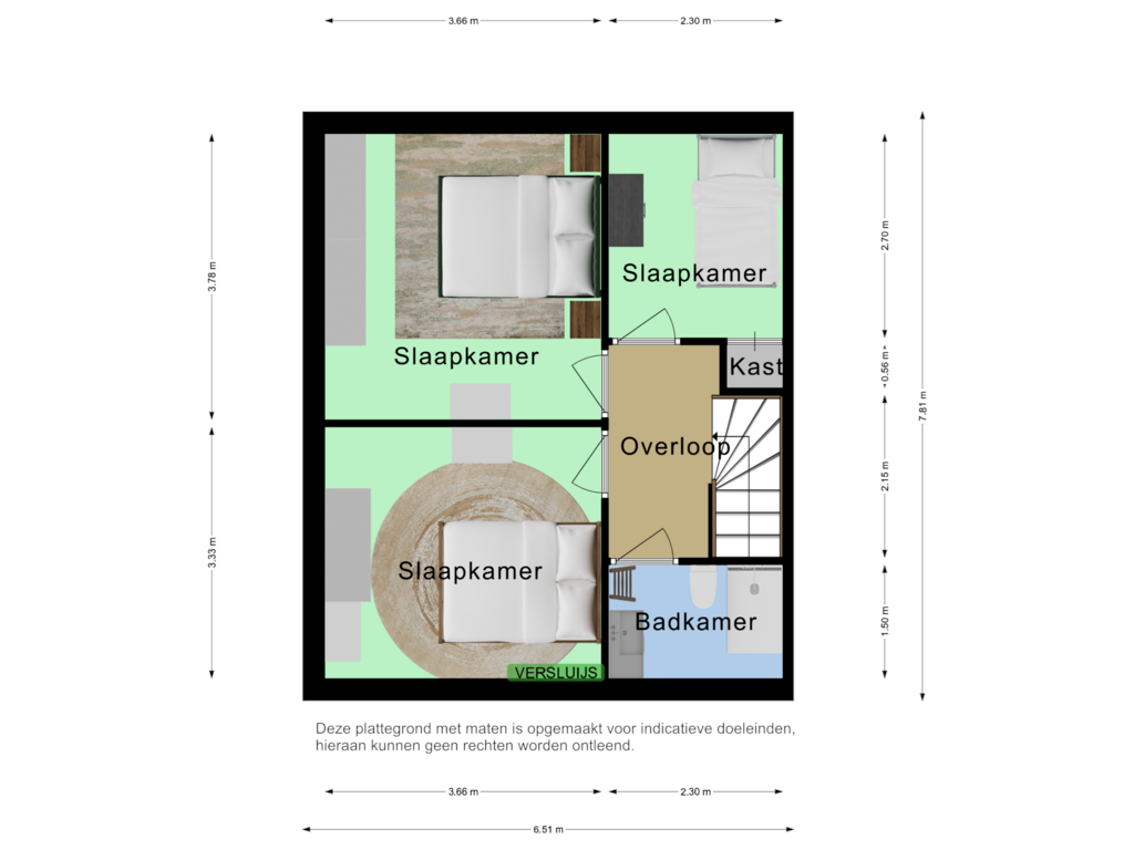 View floorplan of Verdieping 2 of Grote Beer 34