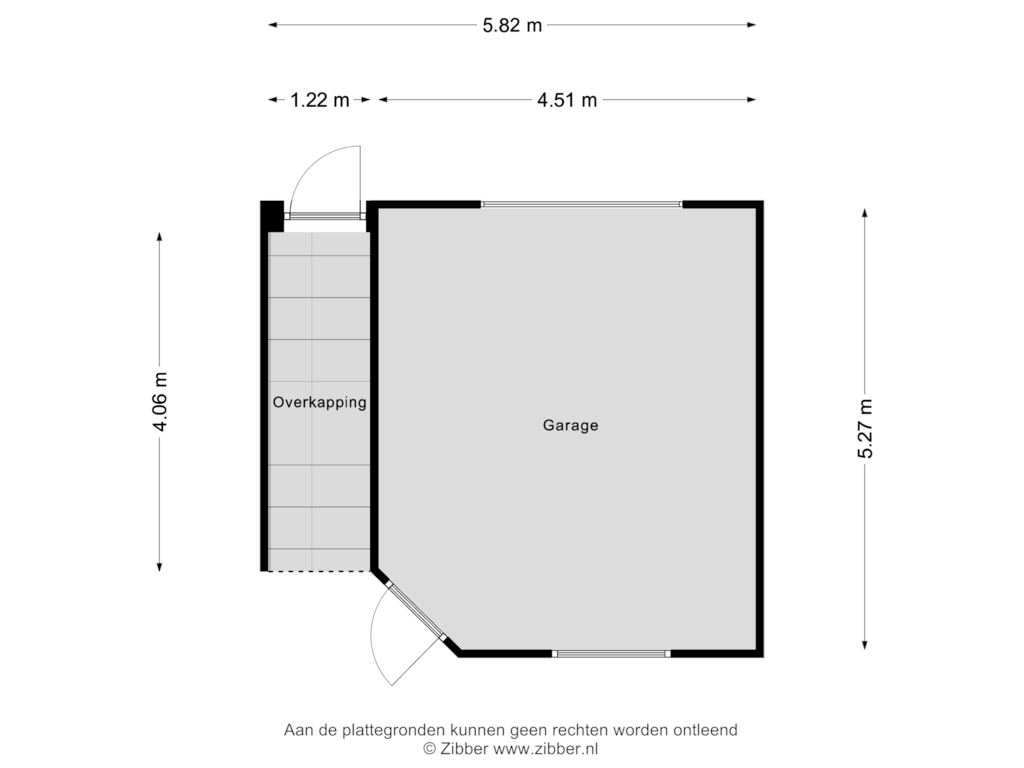 Bekijk plattegrond van Garage van Bevelandstraat 7