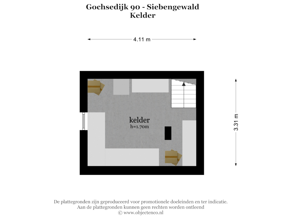 Bekijk plattegrond van KELDER van Gochsedijk 90