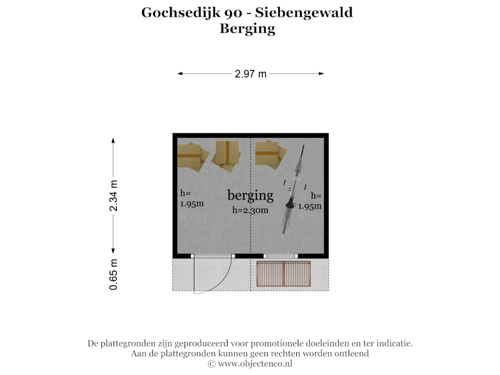 Bekijk plattegrond van BERGING van Gochsedijk 90